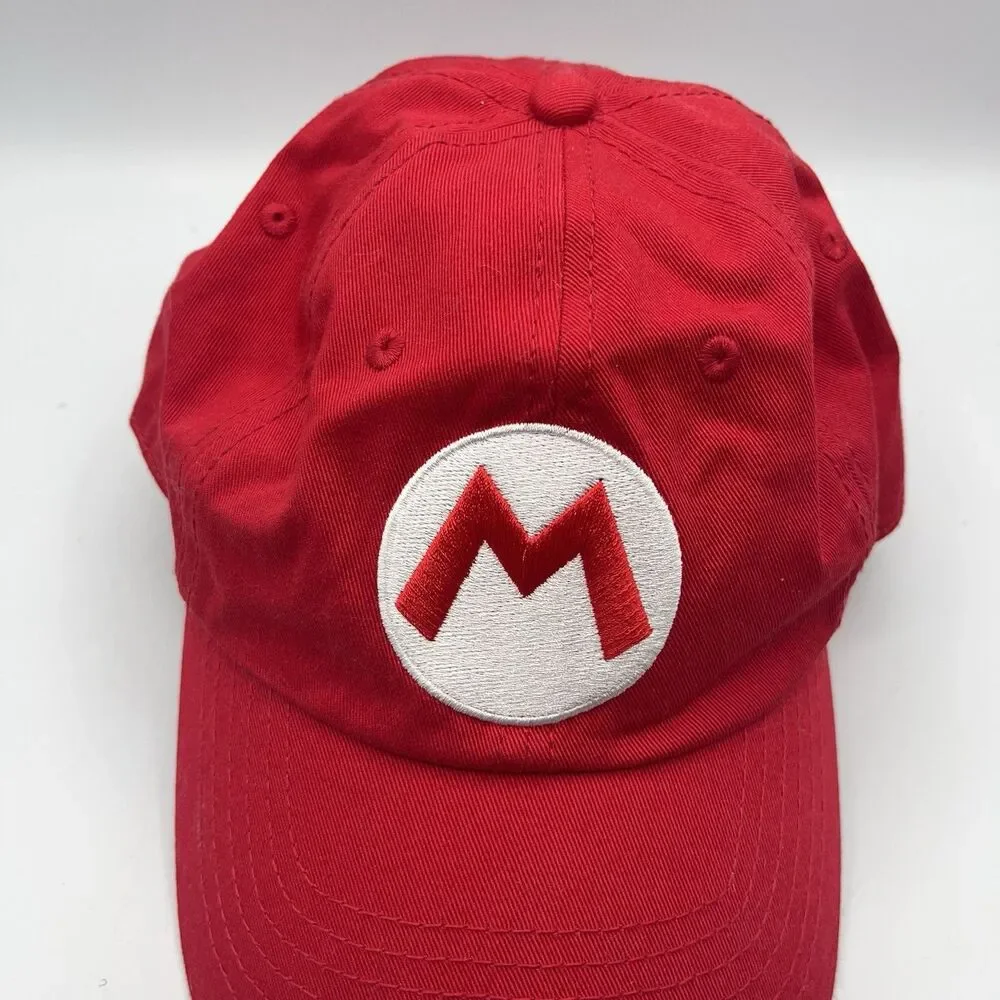 The Super Mario Bros Movie Hat Red Adjustable Ball Cap Snapback Nintendo